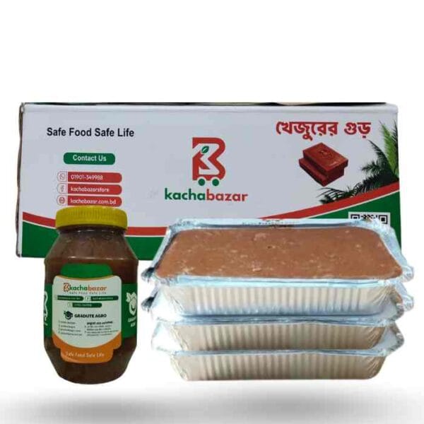 পাটালি গুড় ৩ কেজি + দানাদার গুড় ১ কেজি